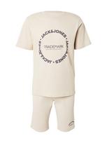JACK & JONES Treningas 'JJBENSON' zomšos spalva / mėlyna dūmų spalva