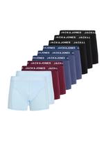 JACK & JONES Boxer trumpikės 'JACJota' safyro / šviesiai mėlyna / skaisti avietinė ar rubino spalva / juoda