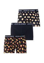 JACK & JONES Boxer trumpikės 'JACKEVIN FOOD' ruda (konjako) / geltona / juoda / balta
