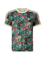 ADIDAS ORIGINALS Marškinėliai 'Adidas Originals x Liberty London' geltona / smaragdinė spalva / raudona / juoda