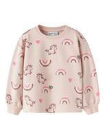 NAME IT Megztinis be užsegimo 'NMFLilith' slyvų spalva / rožinė / pastelinė rožinė