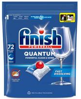 Indaplovių kapsulės FINISH Powerball Quantum Regular  All in 1, 72 vnt.