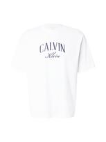 Calvin Klein Jeans Marškinėliai gencijono spalva / balta