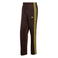 ADIDAS ORIGINALS Kelnės 'Firebird' šokolado spalva / žaliosios citrinos spalva
