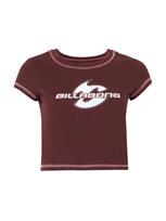 BILLABONG Marškinėliai 'SUPALOVE' šokolado spalva / rožių spalva / balta