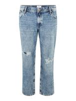 Jack & Jones Plus Džinsai 'Mike' tamsiai (džinso) mėlyna / ruda