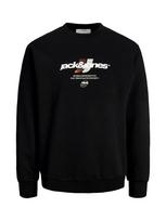 Jack & Jones Junior Megztinis be užsegimo 'JCOClub Branding' ruda / juoda / balta