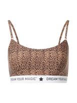 MAGIC Bodyfashion Liemenėlė 'Dream Your MAGIC' ruda / šviesiai ruda / juoda / balta
