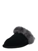 UGG Naminės šlepetės 'SCUFFETTE II' tamsiai pilka / juoda