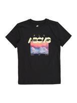 Nike Sportswear Marškinėliai 'FLY ABOVE' šviesiai mėlyna / šviesiai geltona / šviesiai rožinė / juoda
