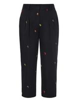 TATUUM Klostuotos kelnės 'Zoki' tamsiai mėlyna / geltona / žalia / raudona