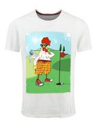 Key Largo Marškinėliai 'Golfing Chicken' geltona / žalia / raudona / balta