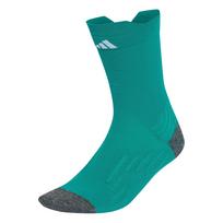ADIDAS PERFORMANCE Sportinės kojinės 'RUNNING COMFY CREW' pilka / smaragdinė spalva / balta