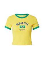 LEVI'S ® Marškinėliai 'Brazil  Ringer Tee' mėlyna / geltona / žalia
