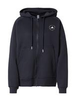 ADIDAS BY STELLA MCCARTNEY Sportinis džemperis ' Full-Zip' juoda / balta