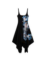 Desigual Suknelė mėlyna / juoda / balta