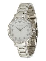 Emporio Armani Analoginis (įprasto dizaino) laikrodis sidabrinė / perlų balta