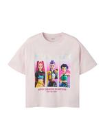 NAME IT Marškinėliai 'NKFMaja Kpop' geltona / purpurinė / rožinė / rožinė