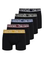 Only & Sons Boxer trumpikės 'ONSTrey' mėlyna / citrinos spalva / tamsiai žalia / vyno raudona spalva / juoda