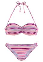 VENICE BEACH Sportinis bikinis pilka / baklažano spalva / rožių spalva / šviesiai rožinė
