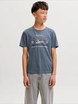 Jack & Jones Junior Marškinėliai tamsiai mėlyna / safyro / balta