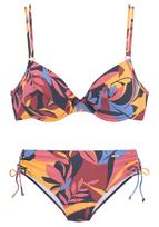 SUNSEEKER Bikinis mėlyna / žaliosios citrinos spalva / pitajų spalva / ryškiai rožinė spalva