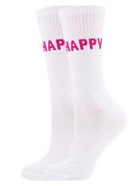 EWERS Kojinės 'Be Happy' šviesiai rožinė / balta