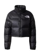 THE NORTH FACE Žieminė striukė 'Nuptse' juoda / sidabrinė