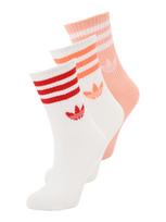 ADIDAS ORIGINALS Kojinės '3 STRIPES CREW SOCKS 3' oranžinė / persikų spalva / raudona / balta