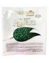 Skin System kietas vaškas granulėmis depiliavimui be juostelių SkinSystem Brazilian Pebbles Wax No Strips Chlorophyll 800g