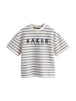Baker by Ted Baker Marškinėliai gelsvai pilka spalva / tamsiai mėlyna / rožių spalva
