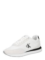 Calvin Klein Sportbačiai be auliuko 'Essential Retro Mixed Texture' juoda / balta