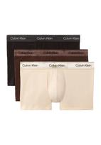 Calvin Klein Underwear Boxer trumpikės gelsvai pilka spalva / šokolado spalva / juoda / balta