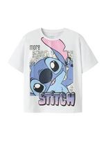 NAME IT Marškinėliai 'NKFFora Stitch' tamsiai mėlyna jūros spalva / tamsiai mėlyna / rožių spalva / balta
