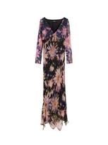 Desigual Suknelė pastelinė geltona / šviesiai violetinė / juoda