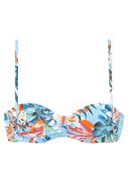 VENICE BEACH Bikinio viršutinė dalis mėlyna / šviesiai mėlyna / tamsiai žalia / oranžinė