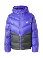 Nike Sportswear Žieminė striukė 'WINDRUNNER' mėlyna / juoda