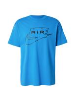 Nike Sportswear Marškinėliai 'AIR' azuro spalva / juoda