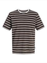 JACK & JONES Marškinėliai 'JPRBLANOLAN' šokolado spalva / balta
