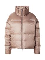 EA7 Emporio Armani Žieminė striukė rausvai pilka / tamsiai violetinė / balta