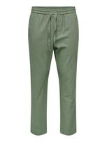 Only & Sons Kelnės 'Linus Crop 0007' žalia