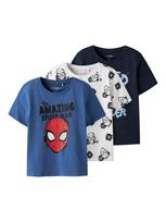 TWO SOON Marškinėliai 'Spider-Man' mėlyna / tamsiai mėlyna jūros spalva / raudona / balta