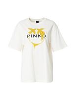 PINKO Marškinėliai garstyčių spalva / juoda / balta