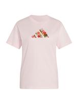 ADIDAS SPORTSWEAR Sportiniai marškinėliai 'Floral' tamsiai geltona / alyvuogių spalva / rožių spalva / raudona