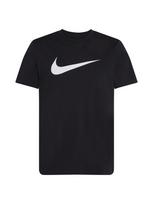Nike Sportswear Marškinėliai 'Swoosh' juoda / balta