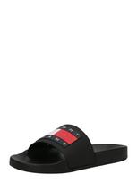Tommy Jeans Šlepetės 'Essential' tamsiai mėlyna / raudona / juoda / balta