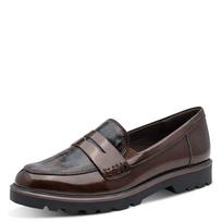 Tamaris Loaferai šokolado spalva / juoda