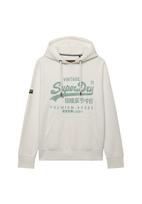 Superdry & Co Megztinis be užsegimo 'CLASSIC' nefrito spalva / balta