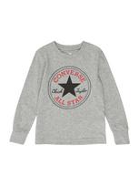 CONVERSE Marškinėliai pilka / raudona / juoda