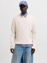 JACK & JONES Megztinis 'JORFREDERIKSBERG OLLIE' vilnos balta